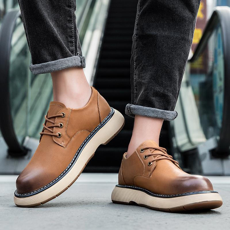 Мужские туфли из натуральной кожи, классические, минималистичные, в стиле джентльмен, черного, коричневого цвета, для отдыха на природе, для деловых вечеринок, качественные туфли для ПЛАТЬЯ