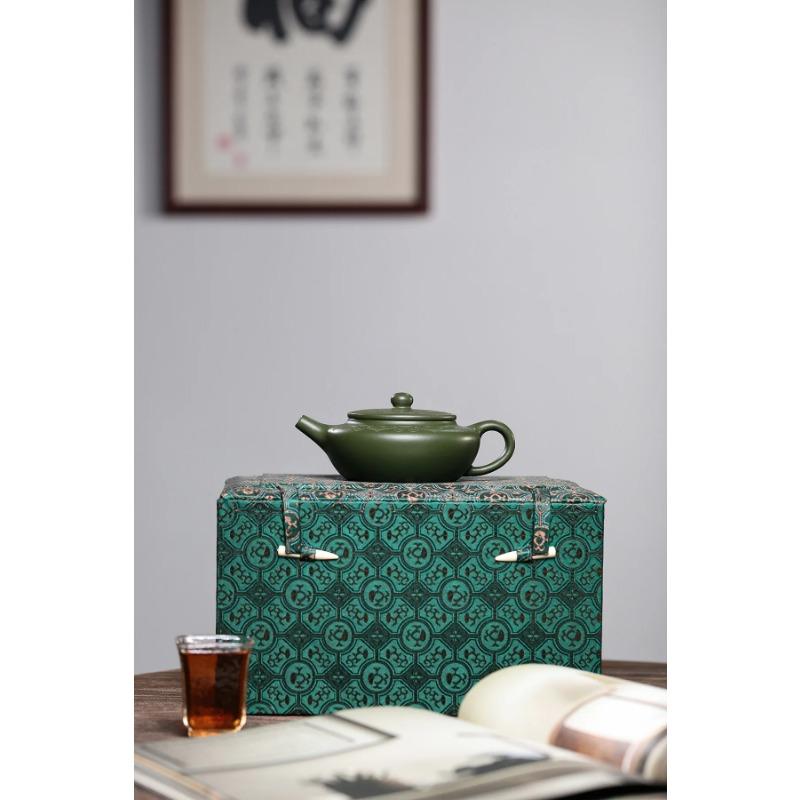 150 мл антикварный чайник из фиолетовой глины, необработанная руда, зеленый грязевой фильтр, заварочный чайник для чая, красивый чайный горшок ручной работы, чайная посуда Zisha