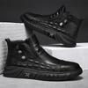Мужская обувь 2025 осень новая британский стиль кожаная обувь уличная повседневная нескользящая ботинки Мартина модная на толстой подошве износостойкая трендовая обувь
