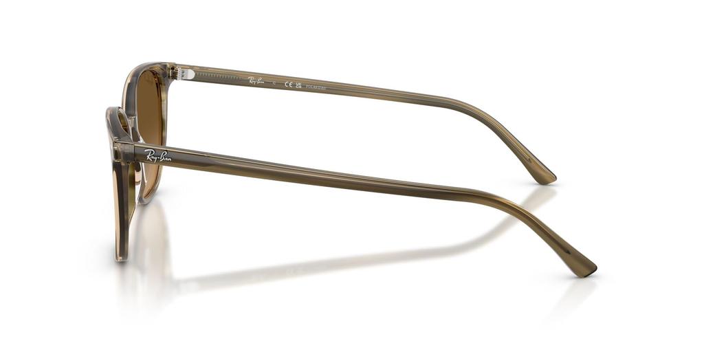 Солнцезащитные очки 0RB2197F ELLIOT STRIPED GREEN POLAR BROWN GRADIENT 54мм Азиатская посадка Поляризованные Ray-Ban