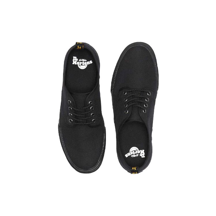 Dr. Martens Кроссовки женские низкие на шнуровке с круглым носком Черные 21951001