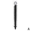 Cross-Border New With Thermometer Snowflake Metal Craft Outdoor Yard Snow Measuring Tool Metal