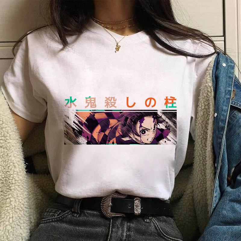 Nezuko Demon Slayer Anime T Shirt Comics Japanese Graphic Printed Cartoon Streetwear Top Oversized Tee Female/Man T-Shirt