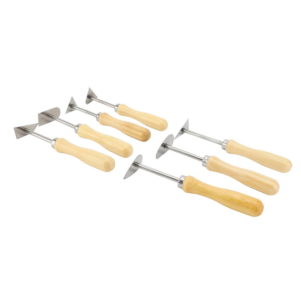 7 шт. глиняных инструментов для насадки-штифта, деревянная ручка, резак по металлу, керамические инструменты для резьбы по керамике для горшков