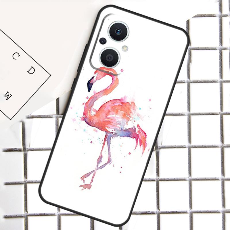 Фламинго Для OPPO Reno 14F 13F 12F 11F 10 11 12 13 14 Pro 7 8 Lite 8T OPPO Find X6 X5 X8 X9 Pro Чехол