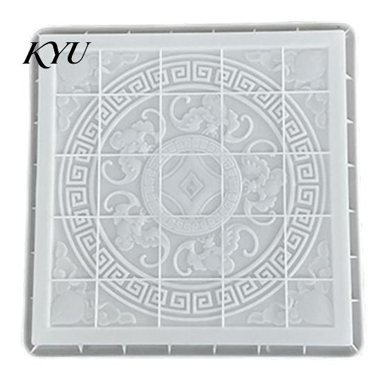 Garden Bed Stepping Stone Tool Reusable Concrete Path Mold, DIY Pavement Cement Mould, Outdoor Decor Crafting Patio Walkway Making Mold for