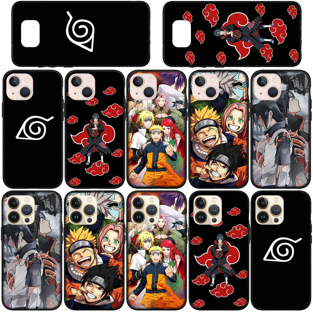 Чехол для телефона Samsung Galaxy S24 S23 iPhone 15 14 Xiaomi Redmi Note 13 12 11 8 10 9 Pro Max X XR OPPO A15 Huawei Comics Itachi Uchiha Sasuke Naruto