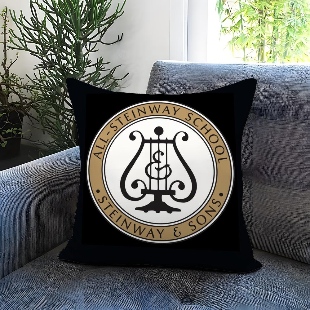 brand S-Steinway & S-Sons Cushion Cover Comfortable Reversible Pillow Cover Ideal for Car Sofa Bedroom & Beyond