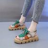 Модные пляжные женские сандалии Модные женские сандалии Удобные износостойкие нескользящие женские туфли на толстой подошве 2024 Sandalias De Mujer