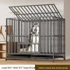 Folding Indoor Pet Cage for Medium to Large Dogs, Suitable for Border Collies, Small Dogs - All Square Tube Design