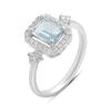 Серебряное кольцо с натуральным топазом 1.843ct, фианитами, вес изделия 2,54 гр (2207160)