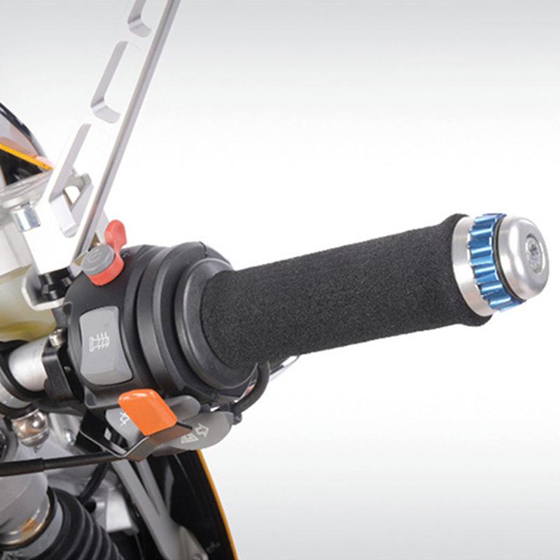 2Pcs Motorcycle Handle Cover Slip On Anti Vibration Comfort Handlebar Grip Cover