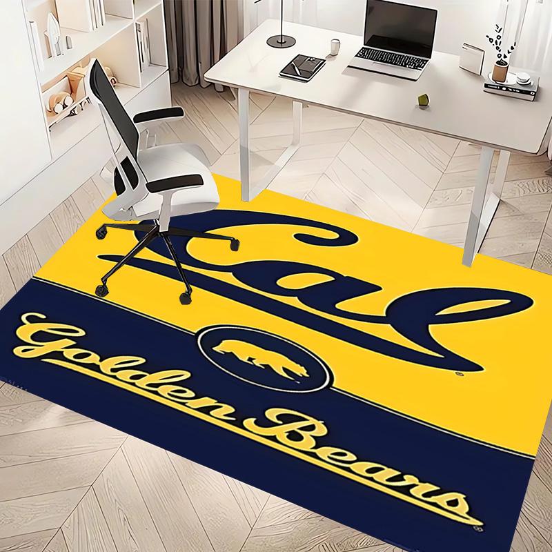 1pc California Golden Bears Print Area Rug - Soft, Washable Non-Slip Indoor Mat, Living Room, Home Office Decorative Rug,Office Decorative
