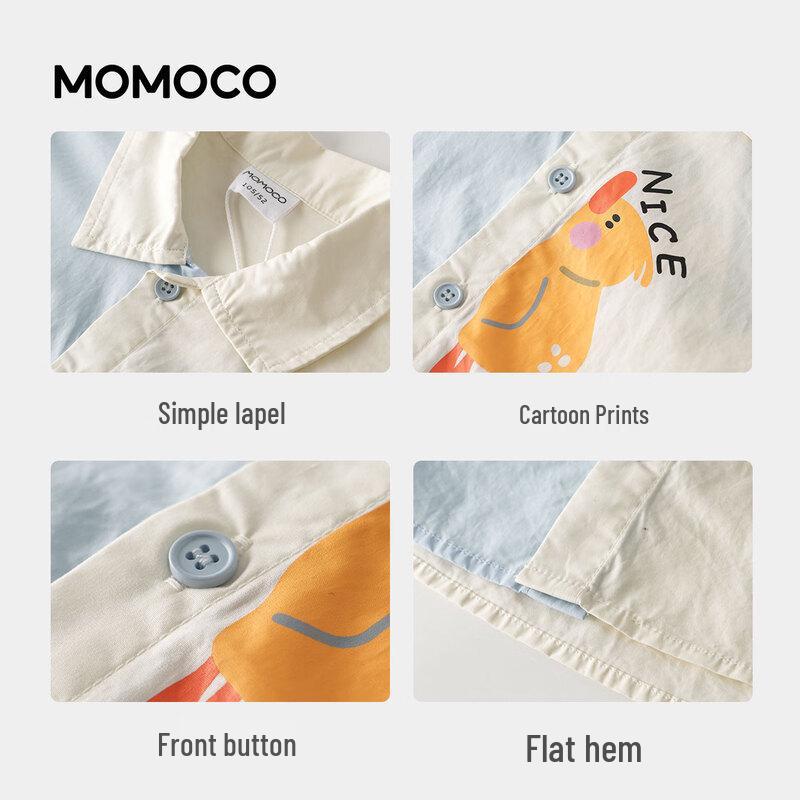 Летняя повседневная рубашка с коротким рукавом для мальчиков MOMOCO
