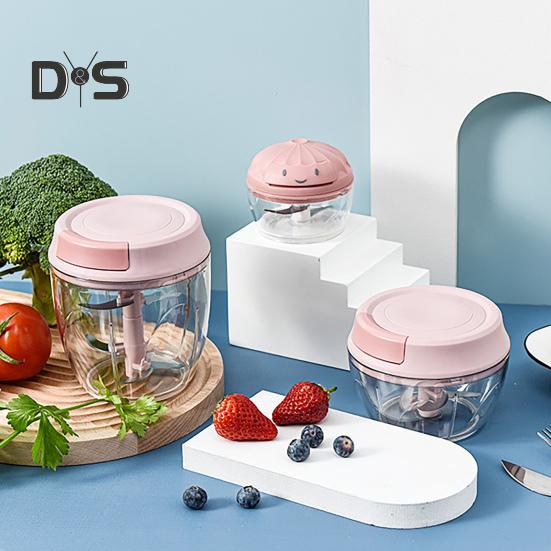 Ручная давилка для чеснока, съемная прозрачная, безопасная для пищевых продуктов, высокоэффективная мясорубка для чеснока, измельчитель с контейнером, кухонная резка для лука и овощей