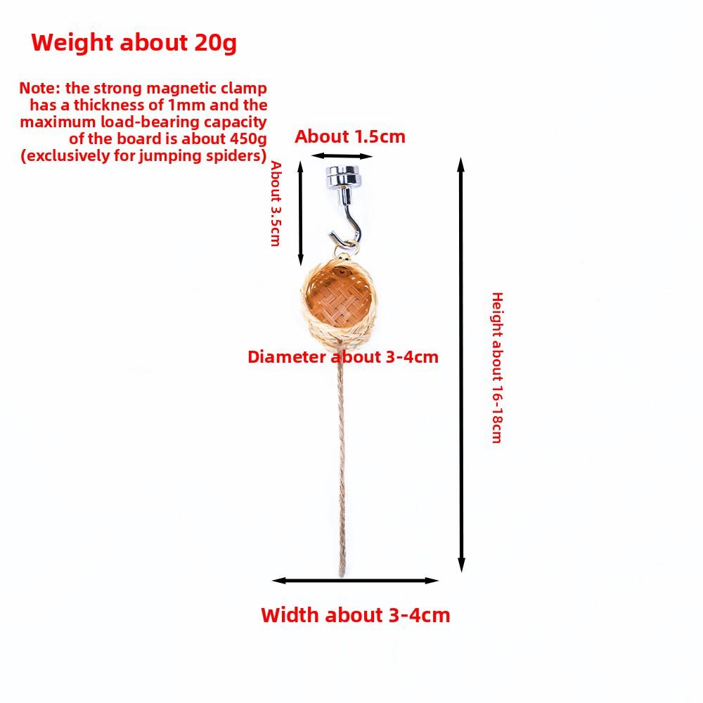 Домик для скакунчика Гнездо-укрытие для скакунчика с магнитом Натуральные тыквы Террариум для скакунчика Клетка для рептилий Товары для домашних животных