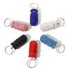 Box Rhinestones Tubes shape Waterproof Bling Pill Bottle Key Ring Pill Organizer Travel Pill Case
