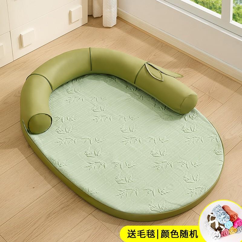 Cooling Pet Bed Cats Dogs Breathable Woven Rattan Nest Removable Washable All Season Indoor Cat Sofa