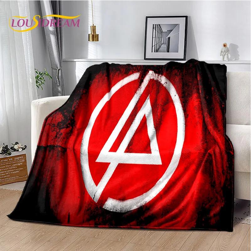 Retro Rock Band 3D L-Linkin Park Soft Flannel Blanket for Beds Bedroom Sofa Picnic,Throw Blanket for Cover Outdoors Leisure Gift