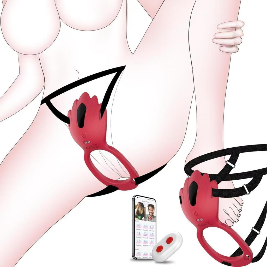 Wearable Vibrator 10-Frequency Vibration Penis Ring Clitoris Stimulator With G-Spot Clitoris Penis Anal Massager Couples Sex Toy