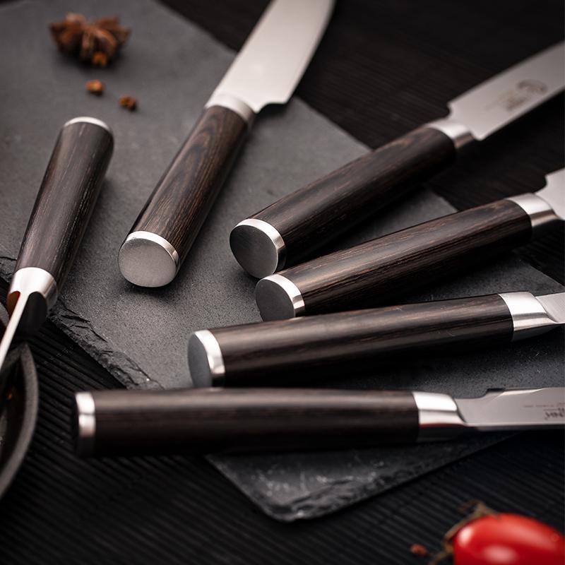 YARENH Steak Knives Premium Straight-Edge Ultra-Sharp Germany 1.4116 Stainless Steel Steak Knife Set Dinner Knives Cutlery Set Gift Set