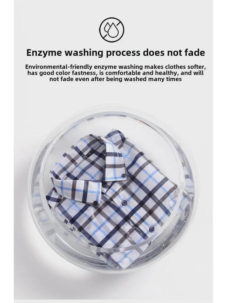 Мужская рубашка из хлопка Оксфорд в полоску с длинным рукавом — повседневная деловая одежда на весну