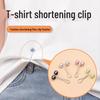 Регулируемая металлическая клипса Футболка с утягивающей талию пряжкой и укороченным подолом