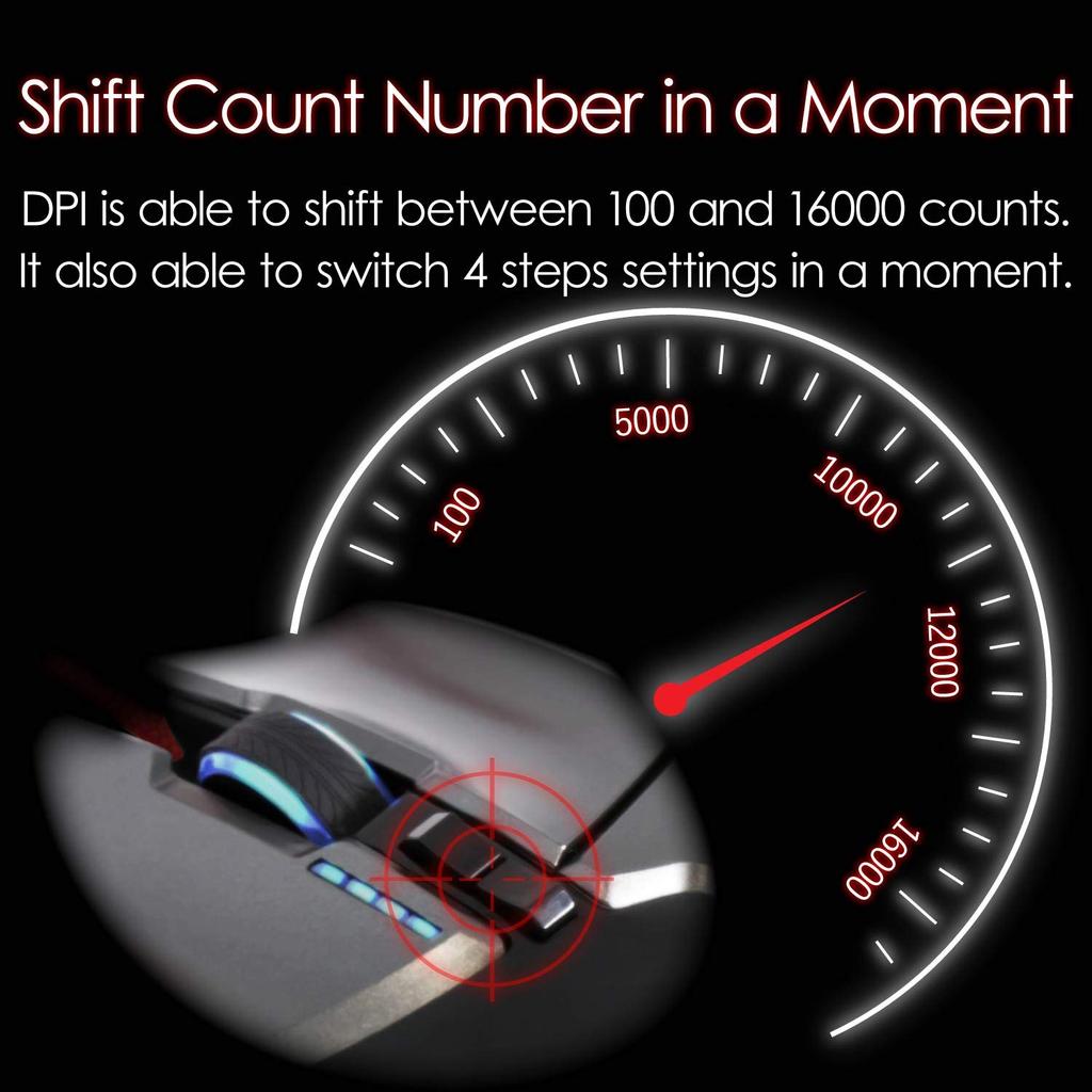 ELECOM Gaming Mouse 13 Buttons Programmable RGB Compatible Equipped with Hardware Macro DPI Adjustment Weight Balance Adjustable Ceramic Sole Black