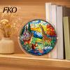 Acrylic Puzzle Pendant Suncatcher, Colorful Window Hanging, 7.48 Inch Sun Catcher Collectible Decoration Ornament, Ideal for Gifting And Home Decor 3D