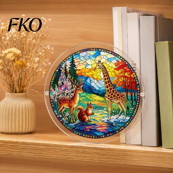 Acrylic Puzzle Pendant Suncatcher, Colorful Window Hanging, 7.48 Inch Sun Catcher Collectible Decoration Ornament, Ideal for Gifting And Home Decor 3D