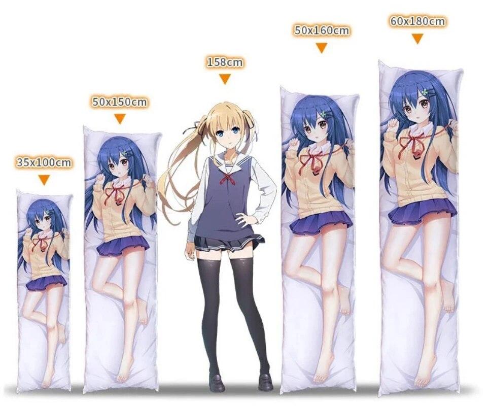Dakimakura Anime Pillow Cover Shipgirl Breasts Christmas 2-Side Print Pillowcase Hugging Body Cushion