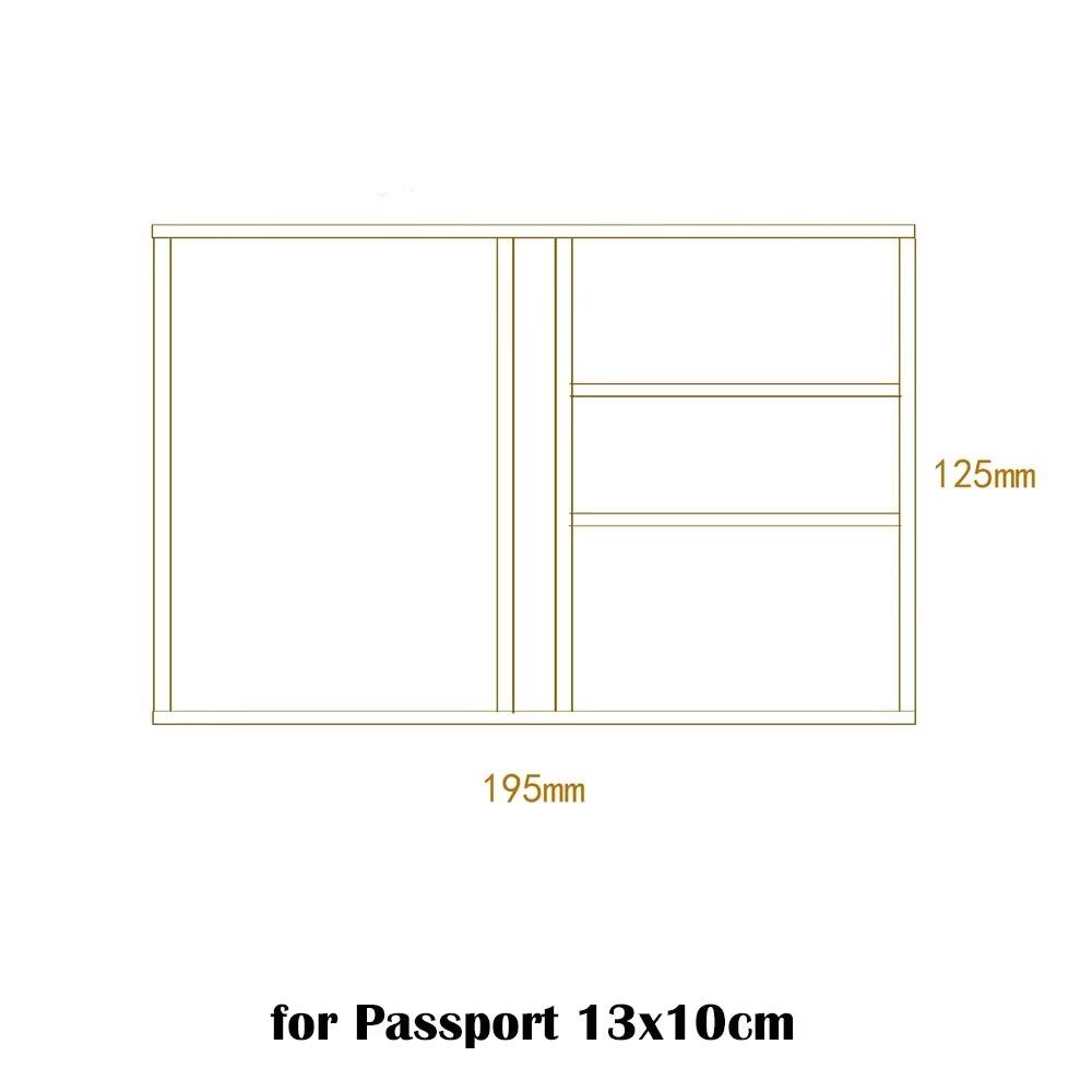 Карманный чехол для хранения из ткани Оксфорд, сумка для карточек 3 размера, новый карман для приема, спиральный дневник из коровьей кожи
