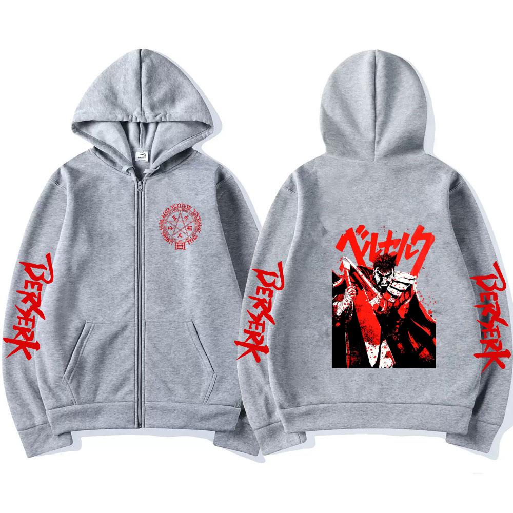 Осенне-зимняя куртка на молнии с капюшоном в стиле аниме, уличная одежда для мужчин и женщин, спортивная одежда в стиле Харадзюку