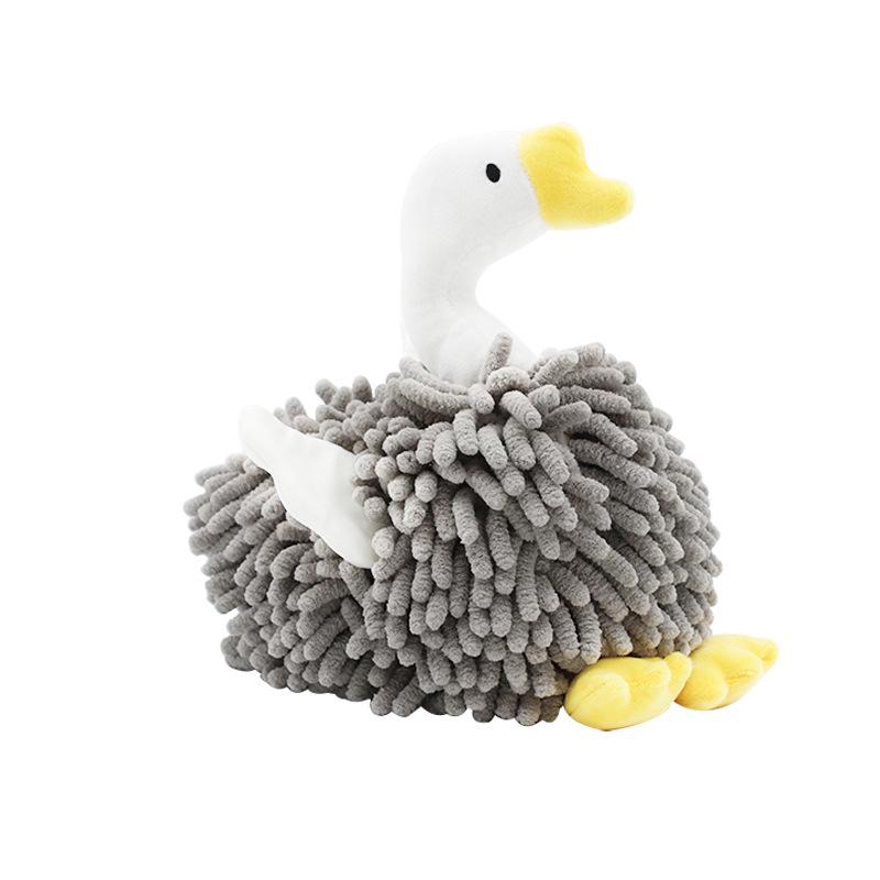 Cartoon Animal Shenier Hand Towel 2-in-1, Children and Adults Thick and Cute Hanging Hand Towel