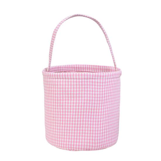 Пасхальное ведро Yousheng Gingham для детей, сумка для хранения в детской, подарочная корзина для нового ребенка с ручкой для вечеринок по поиску пасхальных яиц