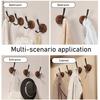 Клейкий настенный крючок без сверления, антикоррозийный крючок с узором под ретро-дерево, вешалка для ванной комнаты, кухни