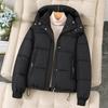 Women's Hooded Coat Ladies Winter Cotton Coat Thickened Warm Jacket