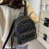Женский рюкзак с заклепками Ins, новая модная школьная сумка для студента колледжа, ПУ, повседневный дорожный рюкзак, трансграничный