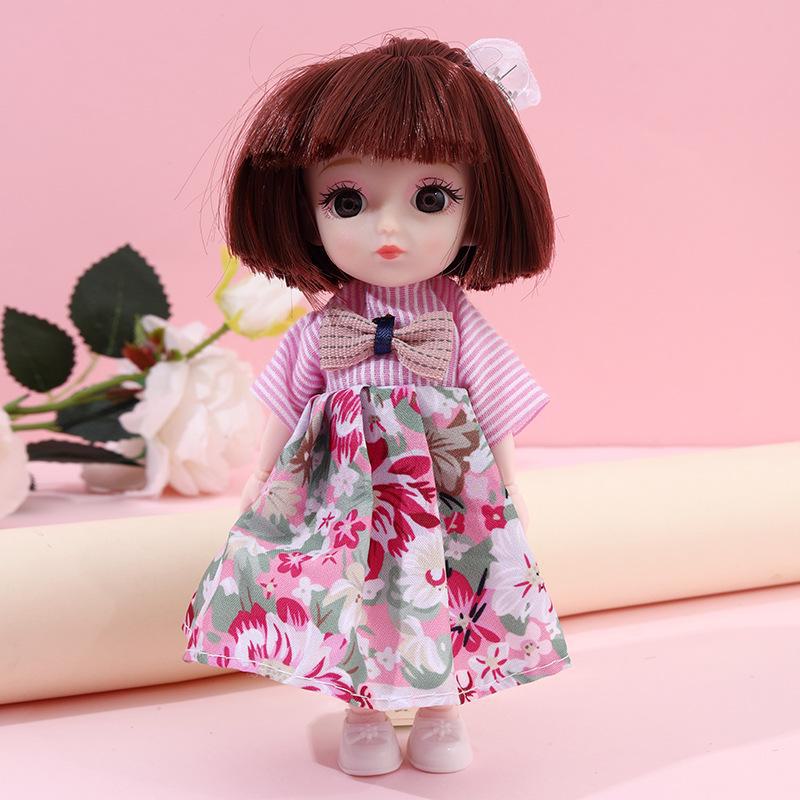 Кукла-наряд Бао Бэйди: Игрушка для девочек BJD 16 см с 13 шарнирами. Идеальный подарок на день рождения принцессы для детей.