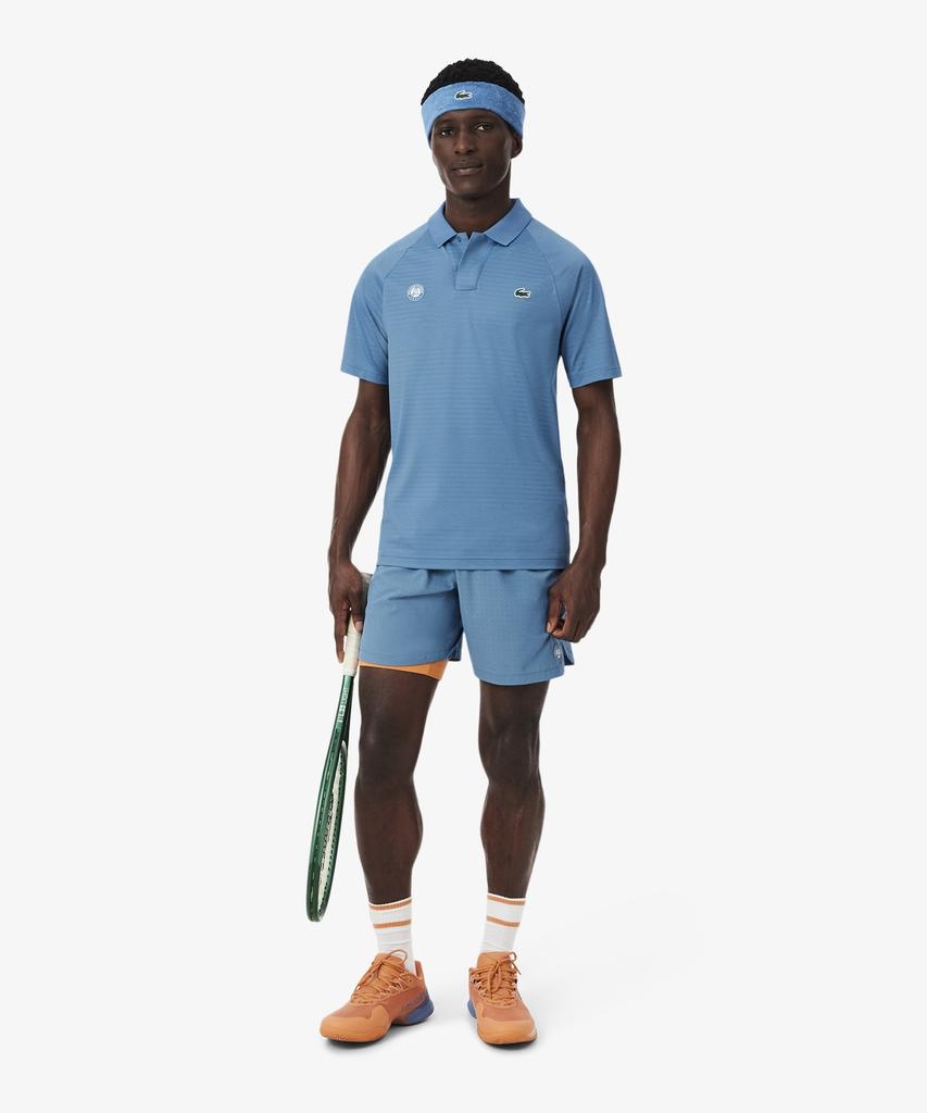 LACOSTE Men'S Roland Garros Aop Modified Collar Polo Shirt Dh0333-56G Jbk