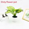 Epipremnum Aureum Simulated And Dasheen Leaves Potted Artificial Ornaments Plant