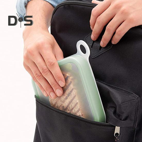 Super Wind Lunch Box Многоразовый удобный контейнер для закусок из полипропилена сэндвич-тостов для родителей и детей