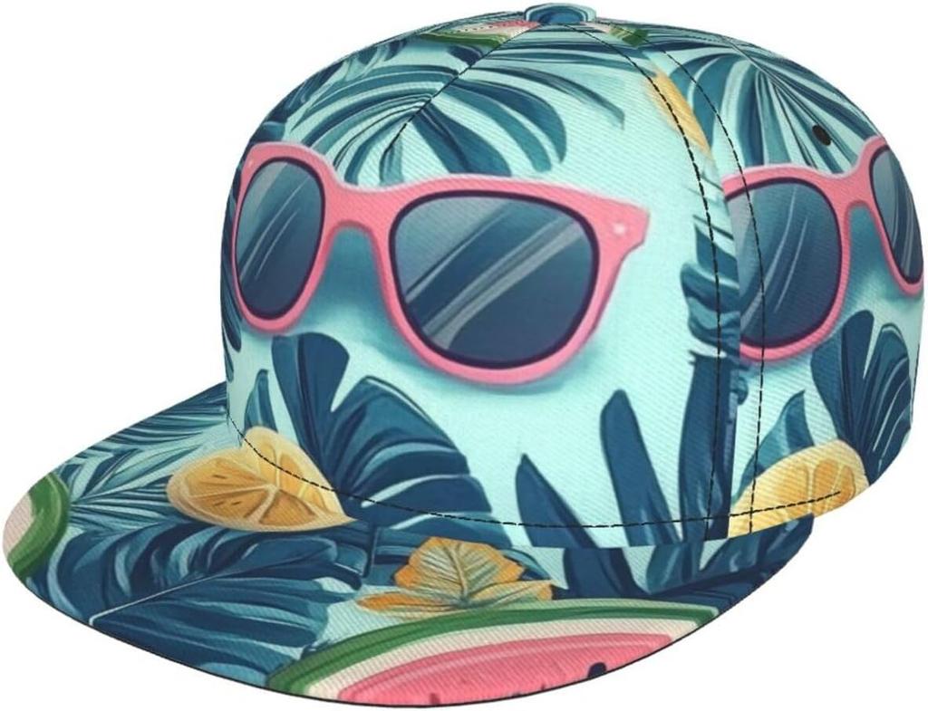 Романтическая розовая кепка-snapback с узором в виде сердечек, бейсболка, мужская, женская, кошки, регулируемая, 3D-печать, snapback, с прямым козырьком, хип-хоп кепка