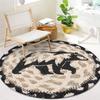 Nordic Round Living Room Sofa Tea Table Mat Home Decor Versatile Carpet Butterfly Flower Carpet
