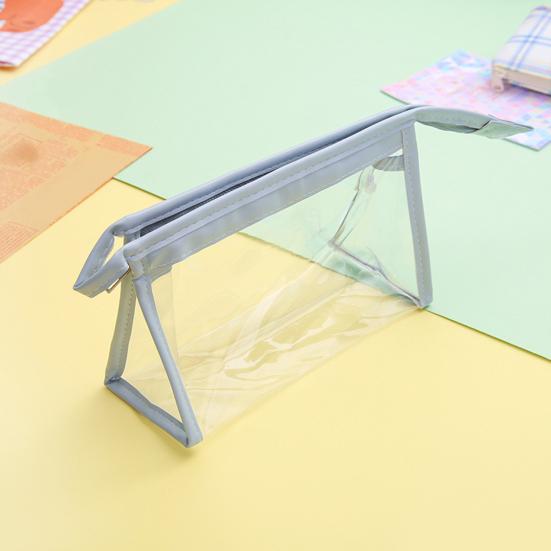 Сумка для хранения большой емкости с ручкой, прозрачный чехол из ПВХ на молнии для макияжа, косметический чехол для стирки для ежедневного использования