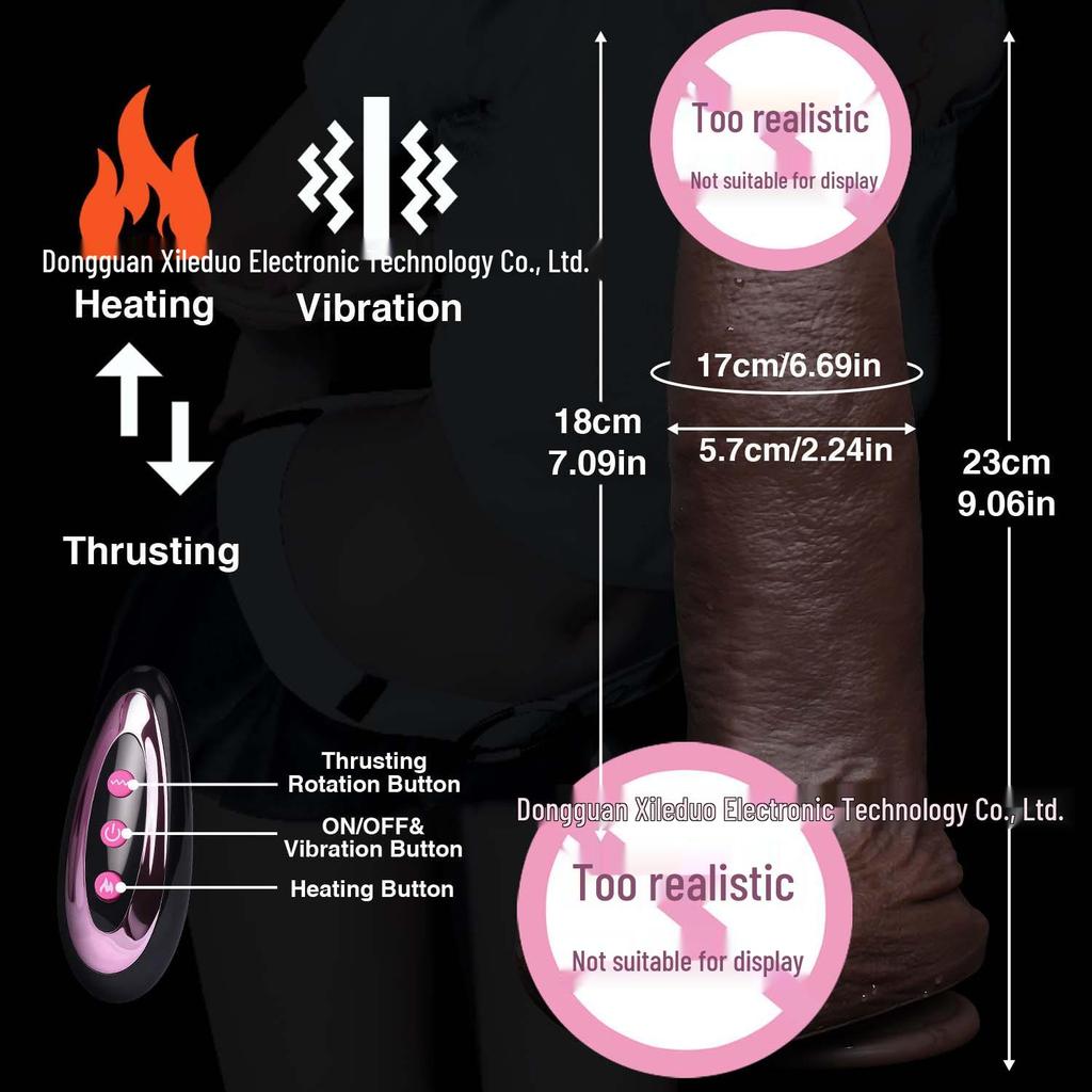 Электрический Силиконовый Реалистичный Вибратор для Женщин - Телескопическая Мягкая Плоть Секс-Машина