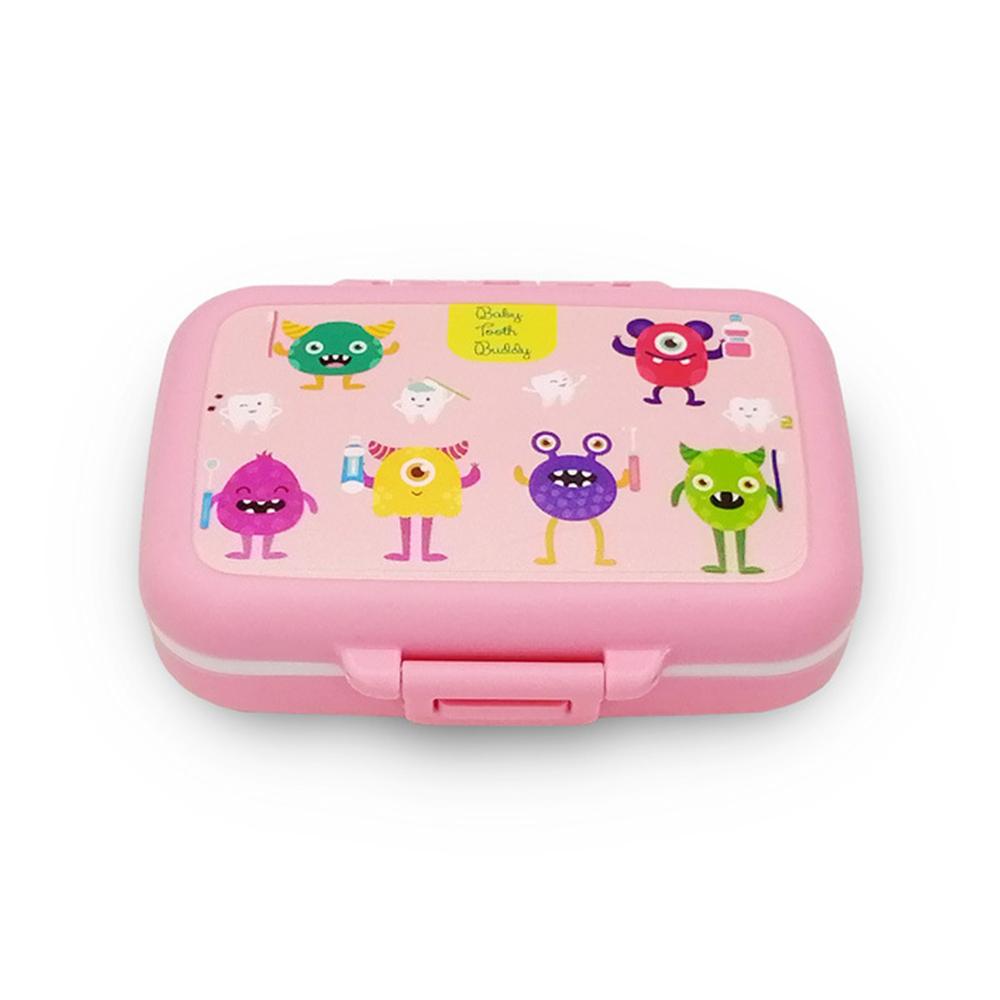 Cute Baby Tooth Storage Box Keepsake for Holding Lost Tooth Plastic Baby Teeth Holder Case Baby Shower & Birthday Gift