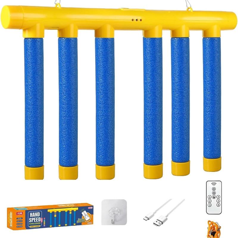 Игра на рефлексы Тренажер для координации рук и глаз с падающими палочками для детей и взрослых Настраиваемые настройки скорости Унисекс Прочный материал