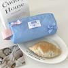 Корейский INS милый макаронный цветной бант мягкий пузырьковый пенал кавайный чехол для канцелярских принадлежностей для девочек школьные принадлежности милый портативный мешок для хранения