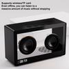 Wireless Transparent Speaker Music Player Portable Rechargeable Bluetooth-compatible Music Speaker with Ambient Light